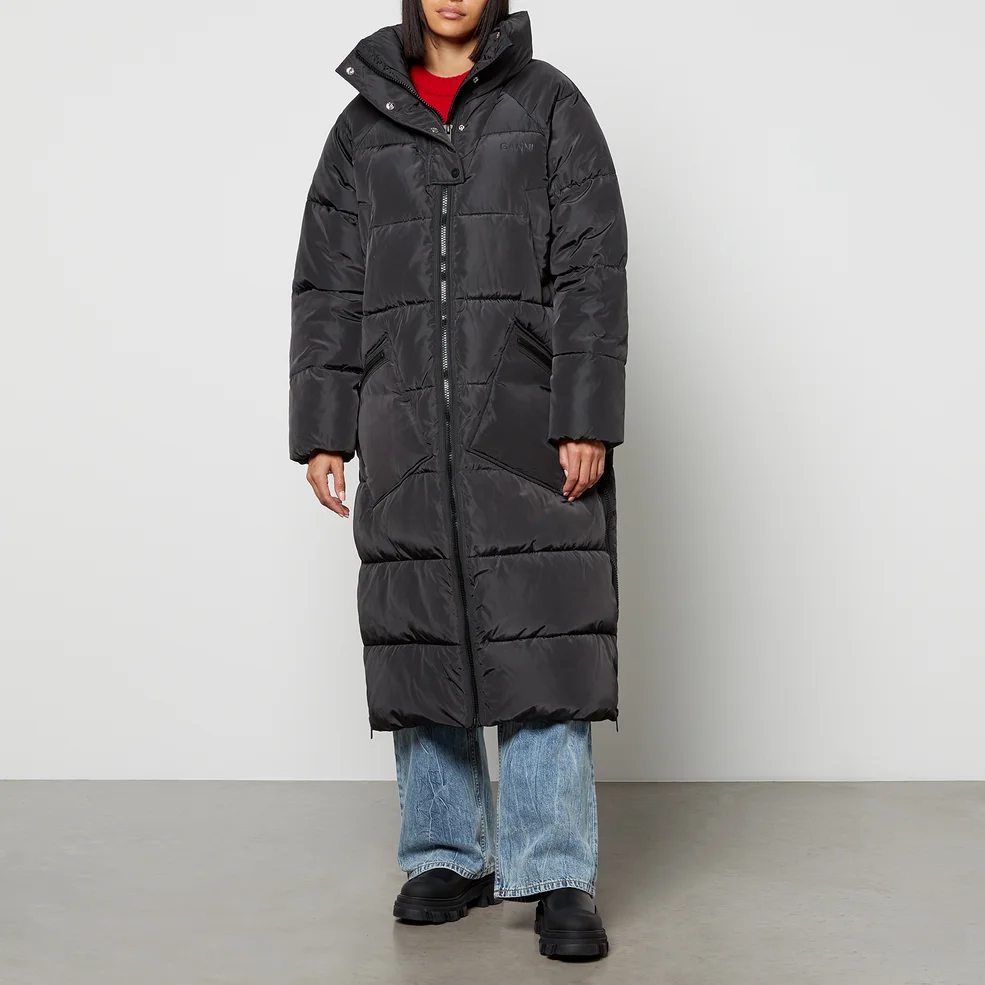 Ganni Recycled Shell Puffer Coat Image 1