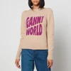 Ganni Intarsia-Knit Recycled Wool-Blend Jumper - Image 1