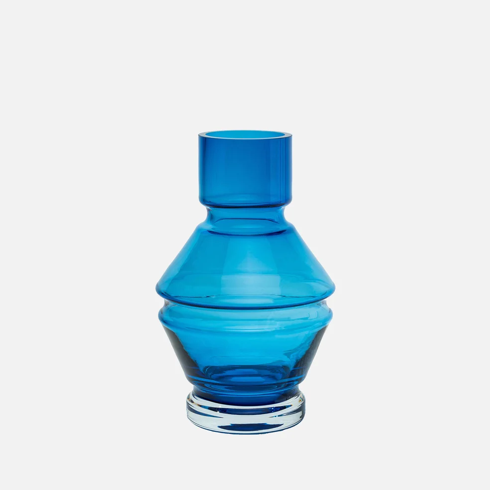 Raawii Relae Vase - Aquamarine Blue - Small Image 1