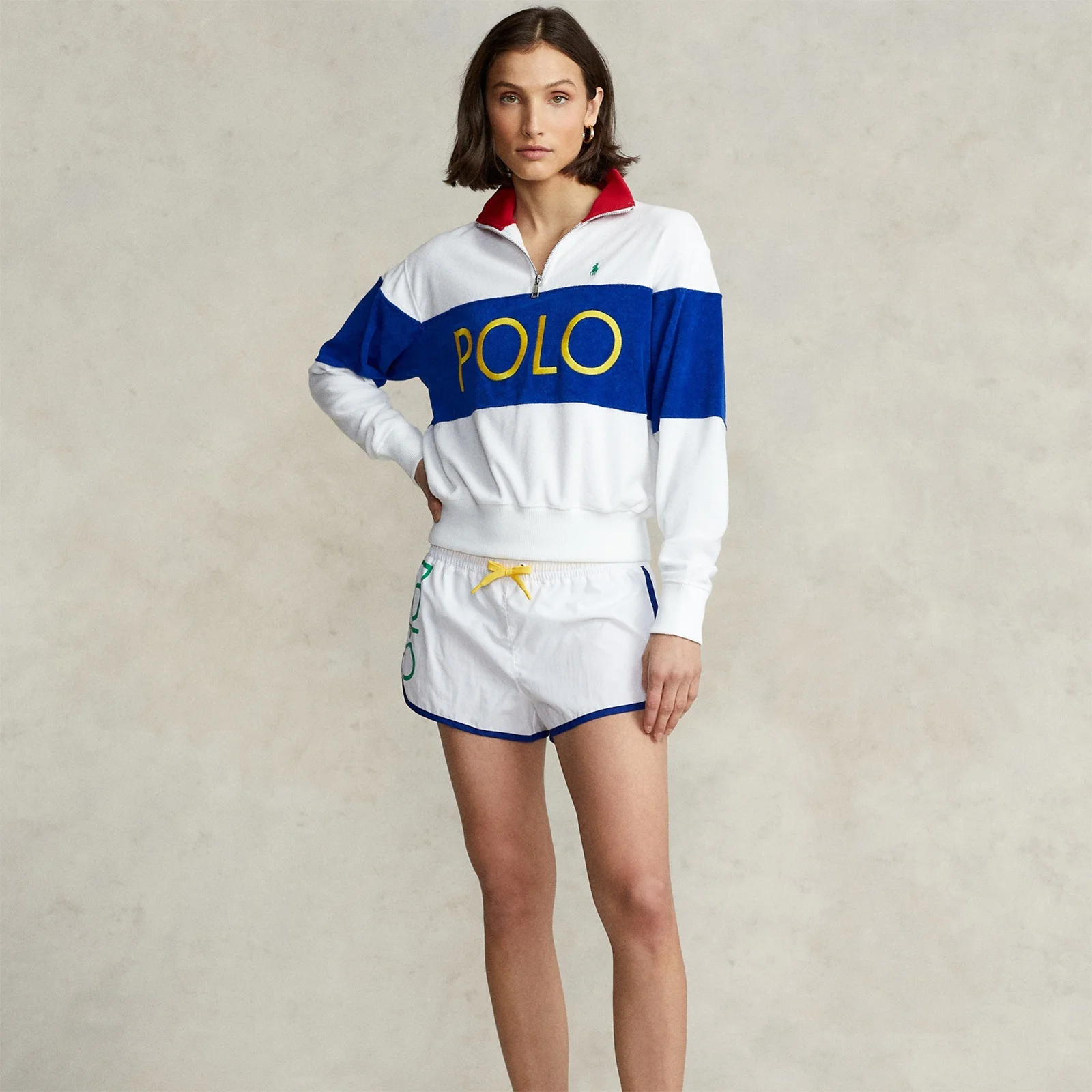 Polo Ralph Lauren Cotton-Blend Terry Half-Zip Sweatshirt Image 1