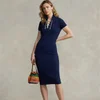 Polo Ralph Lauren Lace-Front Stretch-Cotton Piqué Dress - Image 1