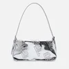 BY FAR Dulce Studded Metallic Patent-Leather Shoulder Bag - Image 1