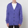Marni Oversized Faux Fur-Trimmed Mohair-Blend Cardigan - Image 1