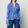 Marques Almeida Draped Fitted Brocade Jacket - Image 1