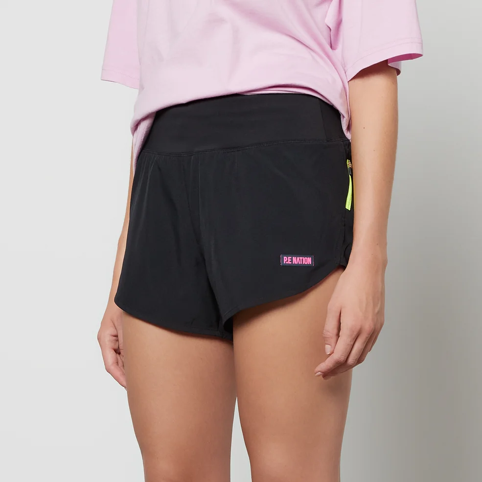 P.E Nation In Play Recycled Stretch-Jersey Shorts Image 1
