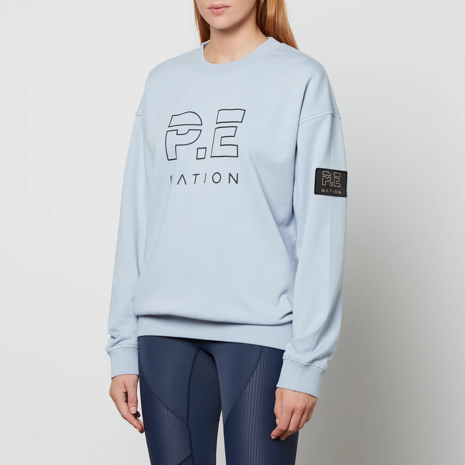 P.E Nation Heads Up Loopback Organic Cotton-Jersey Sweatshirt Image 1