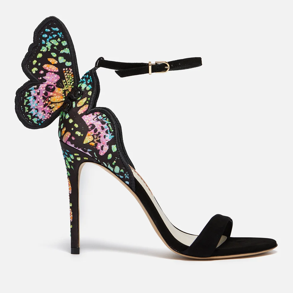 Sophia Webster Women's Chiara Embellished Heeled Sandals - Black/Papillon Paradise Print Image 1