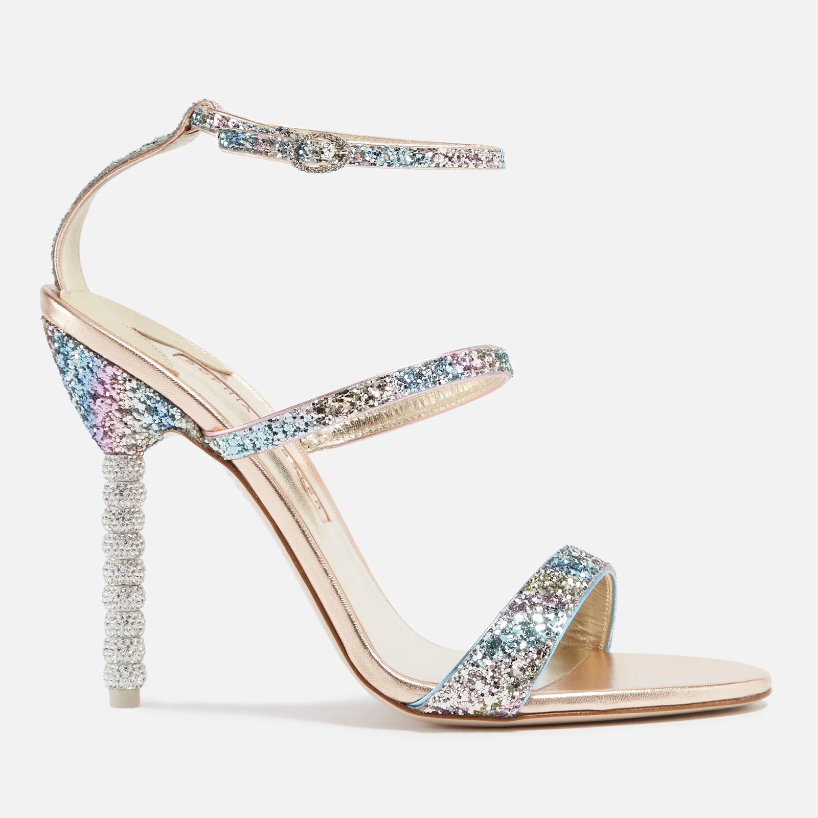 Sophia Webster Rosalind Crystal-Embellished Leather Heeled Sandals Image 1