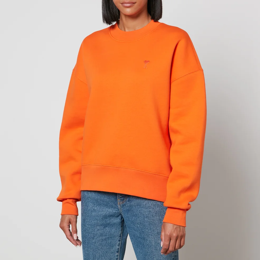 AMI Tonal De Cœur Cotton-Blend Sweatshirt Image 1