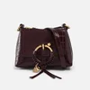 See By Chloé Mini Joan Leather-Trimmed Faux Croc-Effect Leather Bag - Image 1