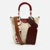 See By Chloé Laetizia Cherry Mini Canvas and Leather Tote Bag - Image 1