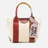 See By Chloé Laetizia Medium Colour-Block Canvas and Leather Bag - Image 1