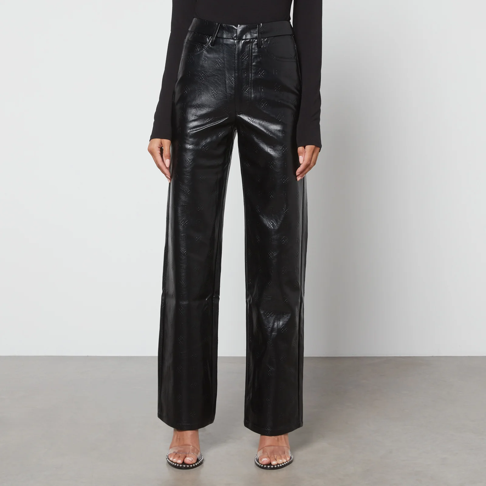 ROTATE Birger Christensen Rotie Faux Leather Trousers Image 1