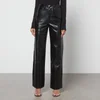 ROTATE Birger Christensen Rotie Faux Leather Trousers - Image 1