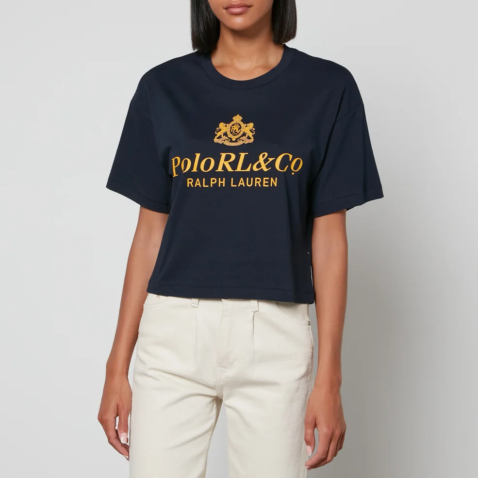 Polo Ralph Lauren Cropped Cotton-Jersey T-Shirt Image 1