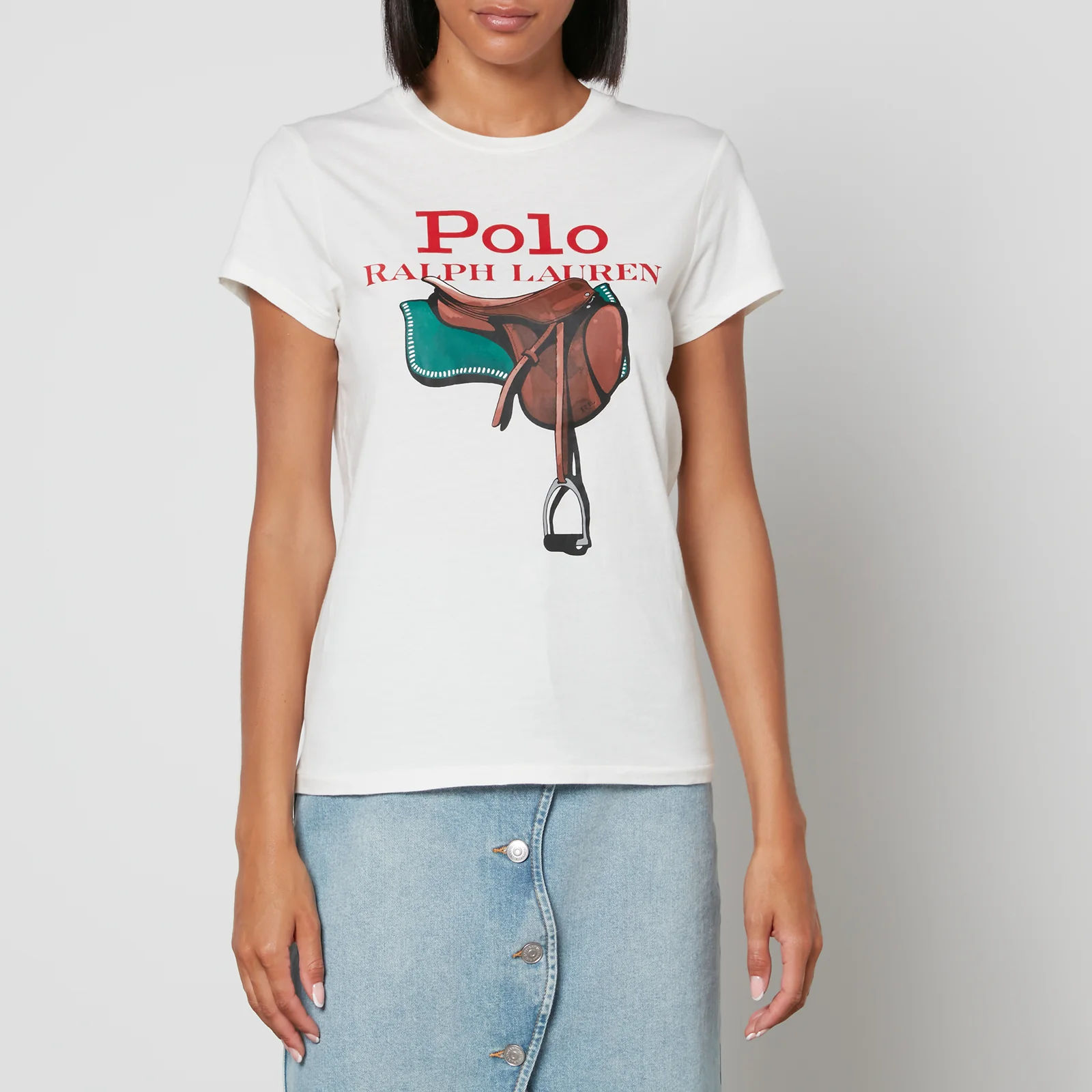 Polo Ralph Lauren Printed Cotton-Jersey T-Shirt Image 1