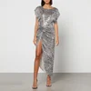 In the Mood for Love Bercot Zebra Sequined Maxi Dress - Image 1