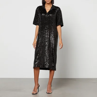 In the Mood for Love Sequined Mesh Midi Dress - XS