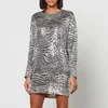 In the Mood for Love Alexandra Sequined Mesh Mini Dress - Image 1