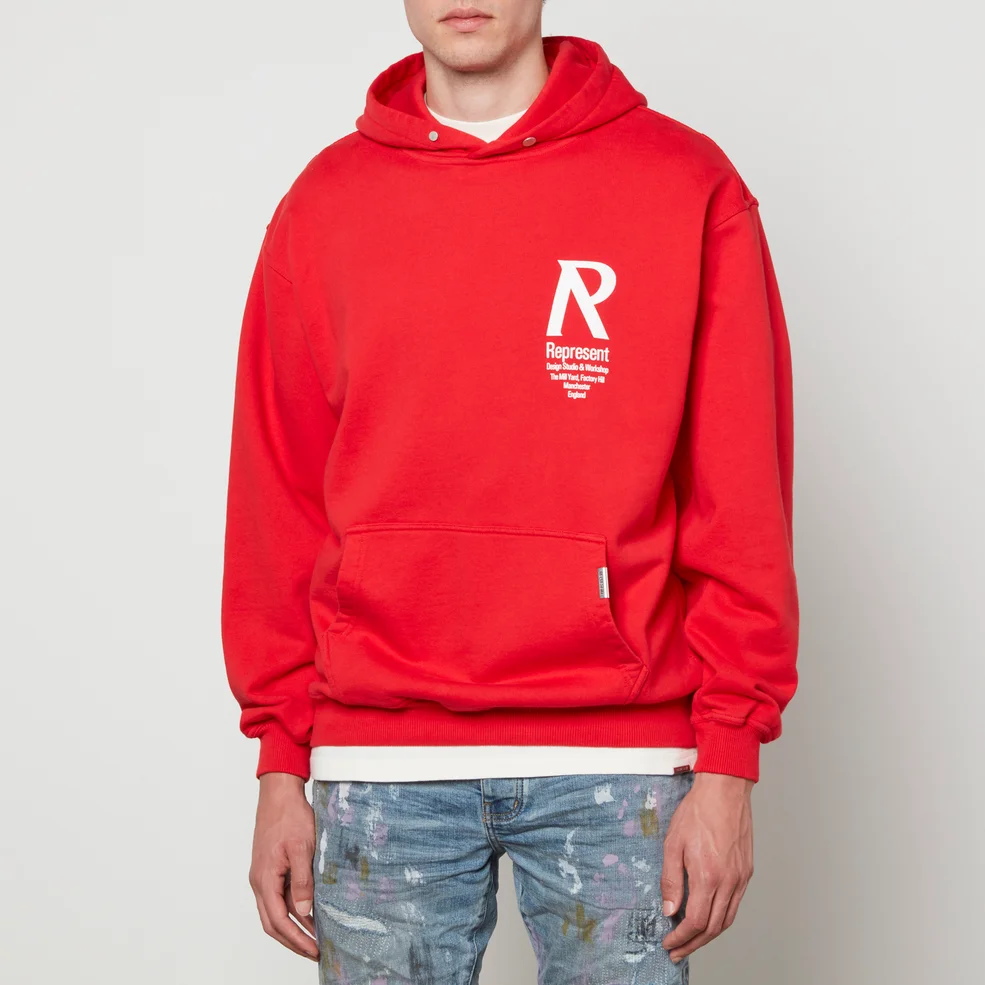 Represent Initial Cotton-Jersey Hoodie Image 1