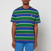 Polo Ralph Lauren Logo-Embroidered Striped Cotton-Jersey T-Shirt - Image 1