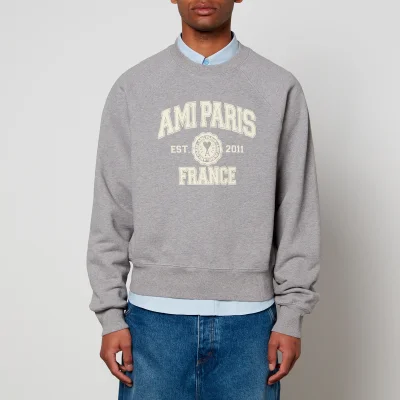 AMI Paris France Organic Cotton-Jersey Sweatshirt