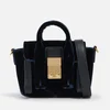 3.1 Phillip Lim Pashli Nano Leather-Trimmed Velvet Shoulder Bag - Image 1