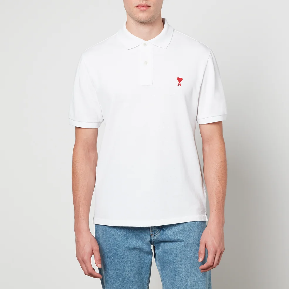 AMI de Coeur Cotton-Piqué Polo Shirt Image 1
