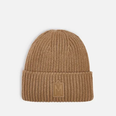 Mackage Jude M Logo-Patched Rib-Knitted Beanie