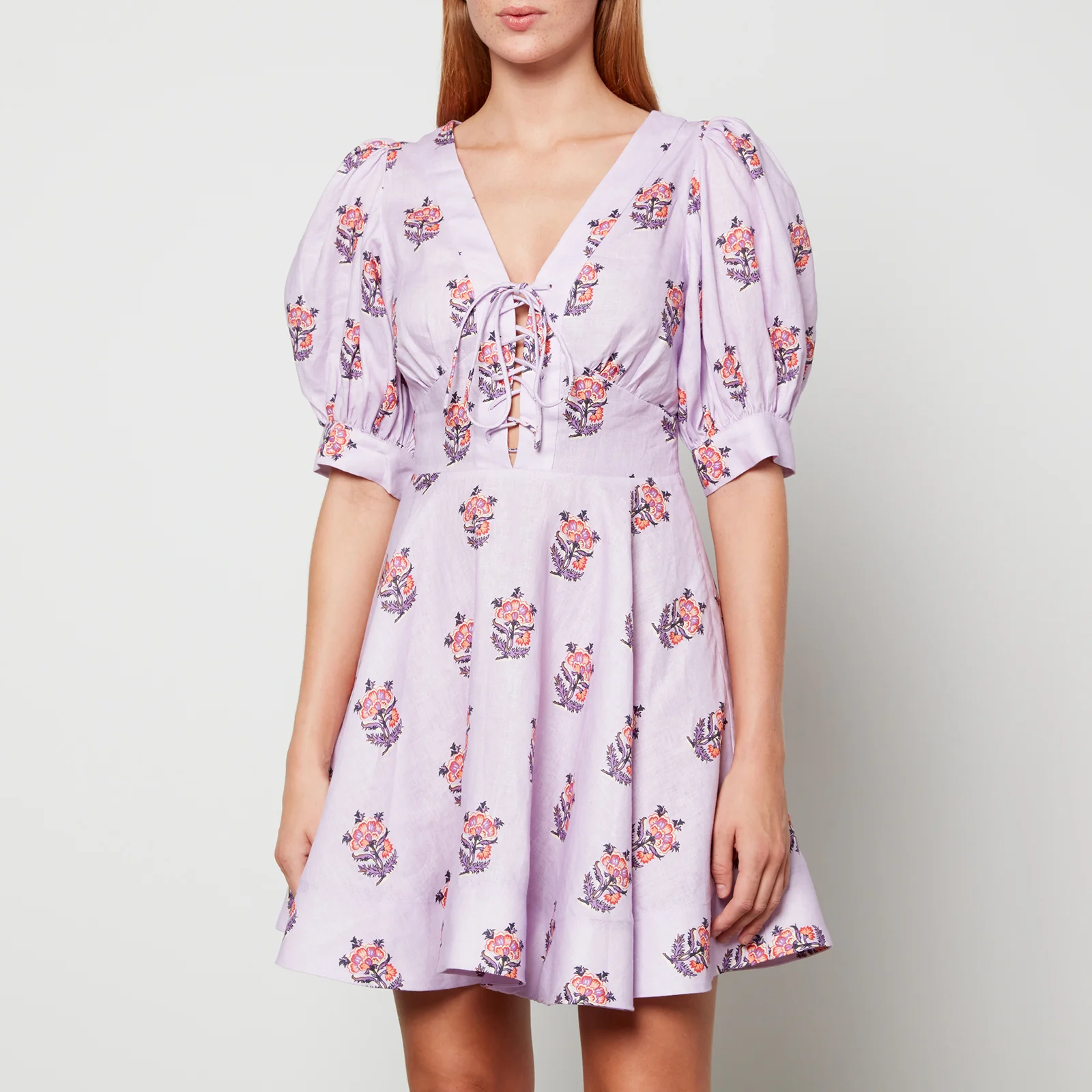 Rhodes Zoya Linen and Cotton-Blend Mini Dress Image 1
