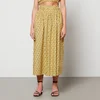 Rhode Pooja Cotton-Poplin Midi Skirt - Image 1