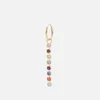 anna + nina Rainbow Rain Gold-Plated Silver and Crystal Single Earring - Image 1