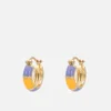 anna + nina Colour Pop 14-Karat Gold-Plated and Enamel Earrings - Image 1