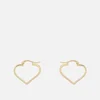 anna + nina Funky Love 14-Karat Gold-Plated Small Hoop Earrings - Image 1