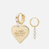 anna + nina Date Night Gold-Plated Silver and Pearl Earrings Set - Image 1
