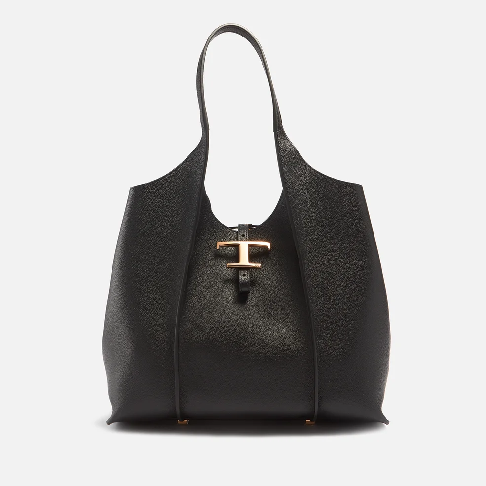 Tod's T Hobo Leather Tote Bag Image 1