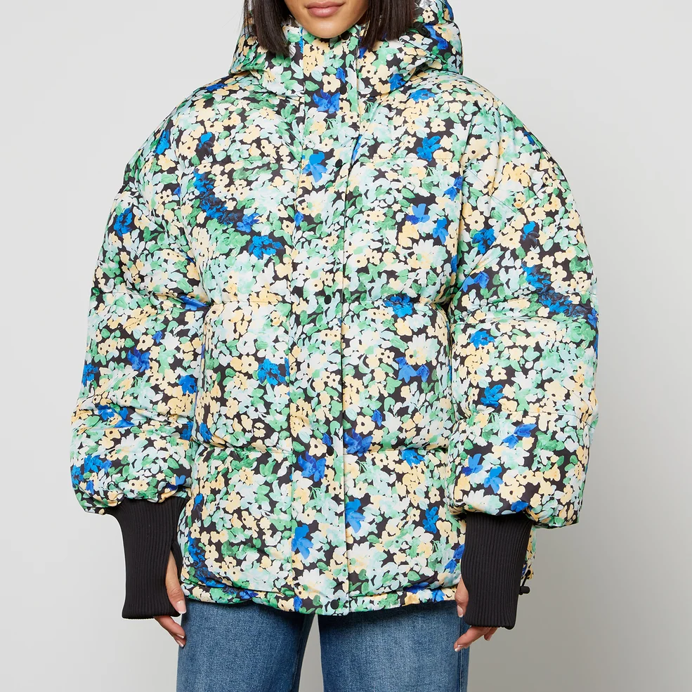 Stine Goya Elaina Floral-Print Recycled Shell Puffer Jacket Image 1