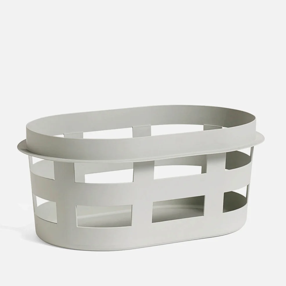 HAY Laundry Basket - Light Grey - Small Image 1