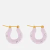 Joanna Laura Constantine Enamel, Mini Pearl and Gold-Tone Hoop Earrings - Image 1