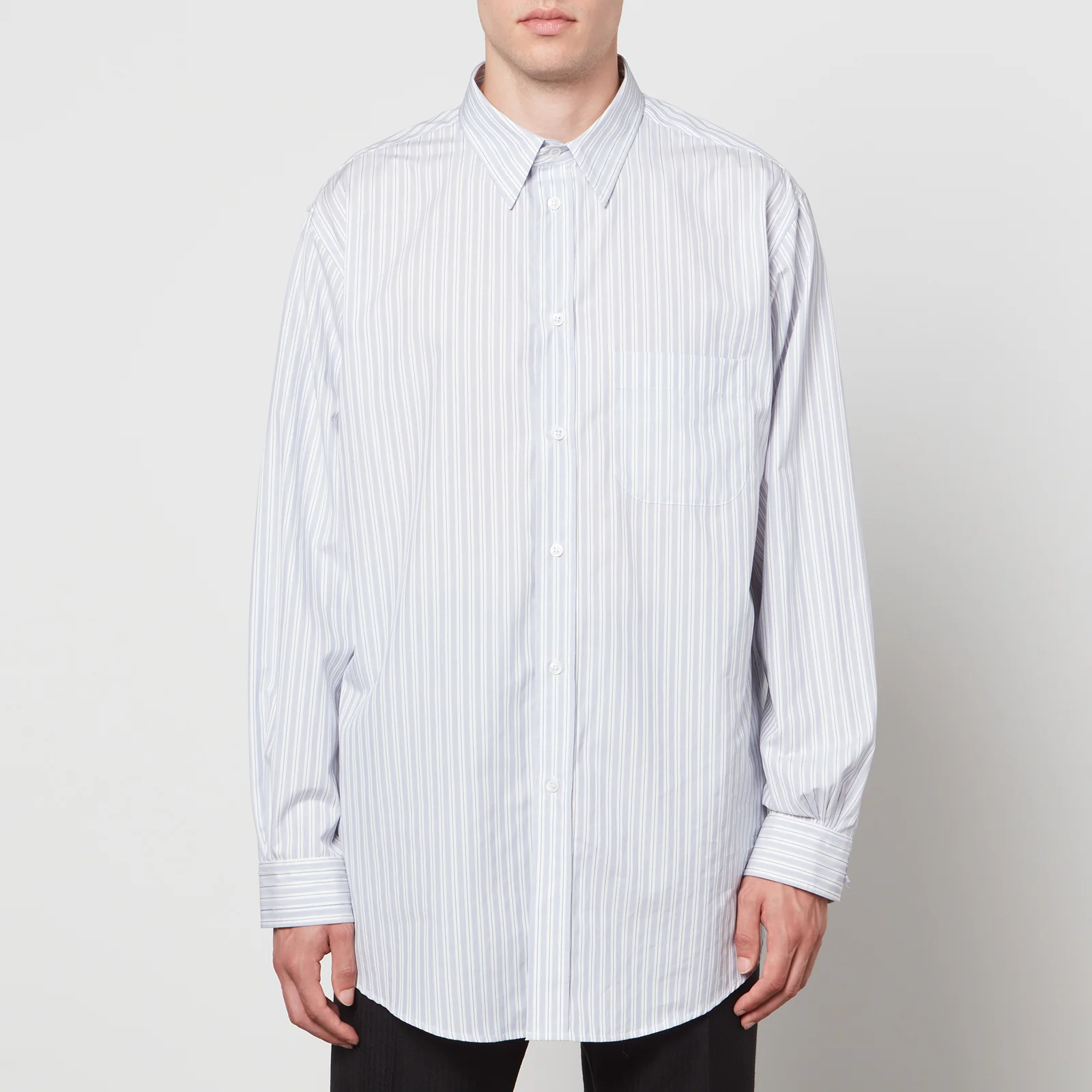 Maison Margiela Oversized Striped Cotton Shirt Image 1