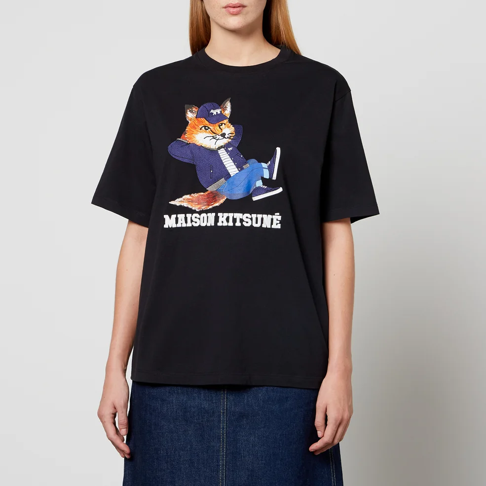 Maison Kitsuné Fox Cotton-Jersey T-Shirt Image 1