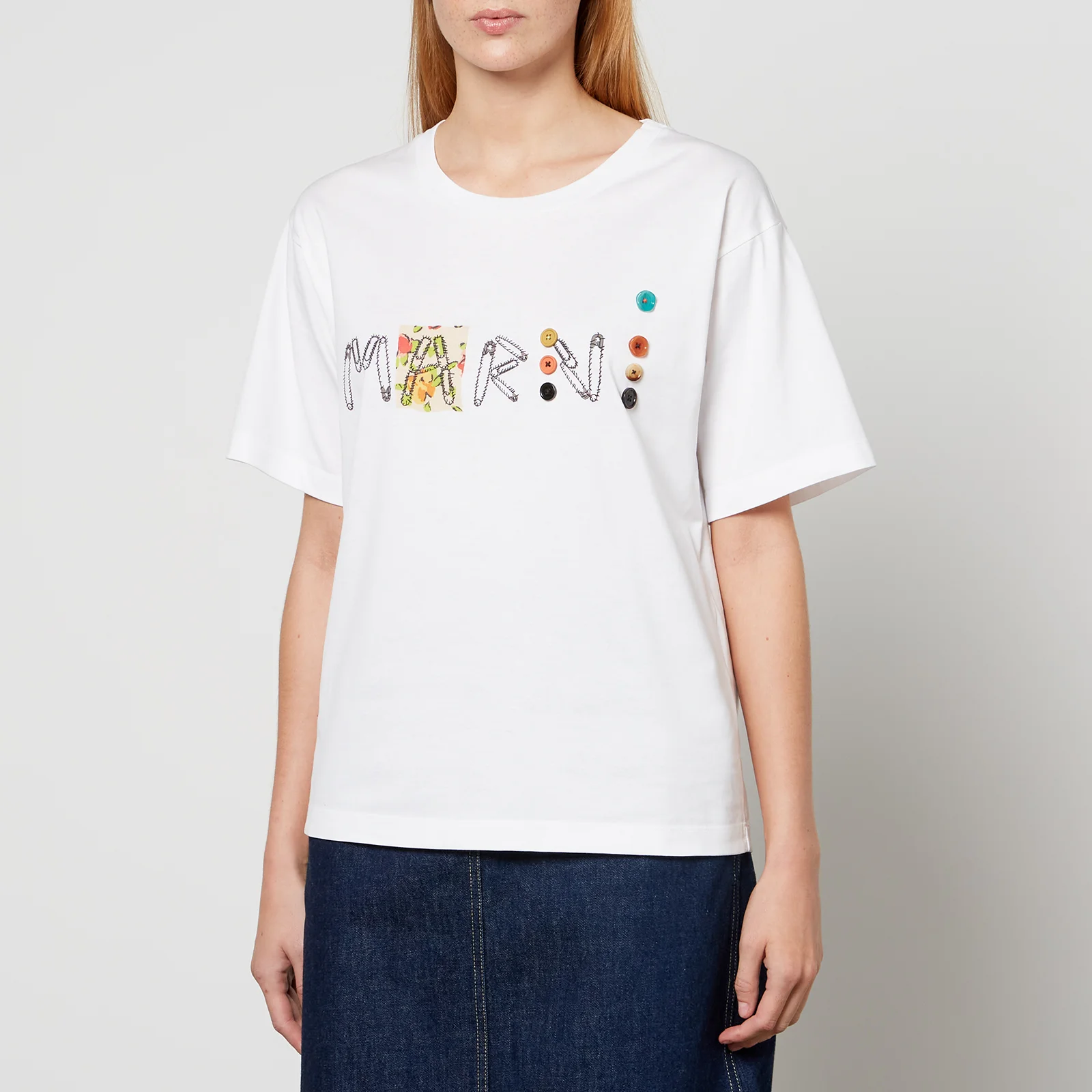 Marni Logo-Detailed Cotton T-Shirt Image 1