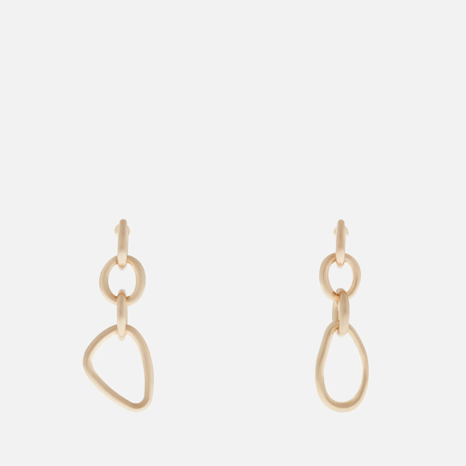Cult Gaia Reyes Brushed Gold-Tone Earrings Image 1