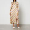 Olivia Rubin Nessie Printed Satin Midi Dress - Image 1