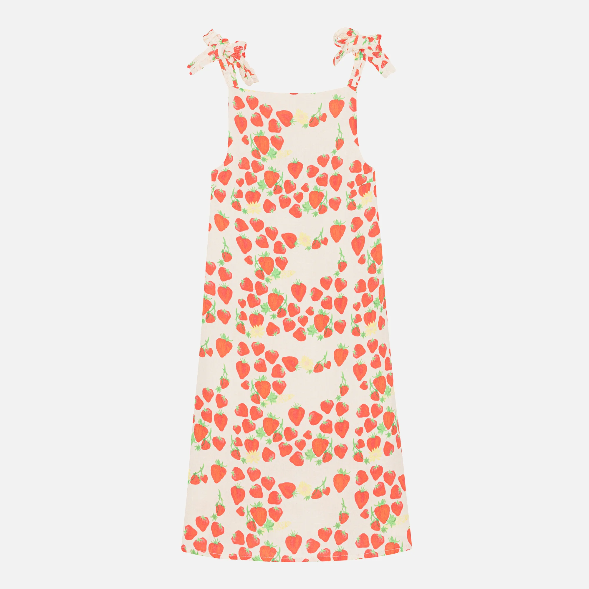 Helmstedt Strawberry Printed Linen-Blend Midi Dress Image 1