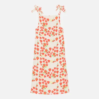 Helmstedt Strawberry Printed Linen-Blend Midi Dress
