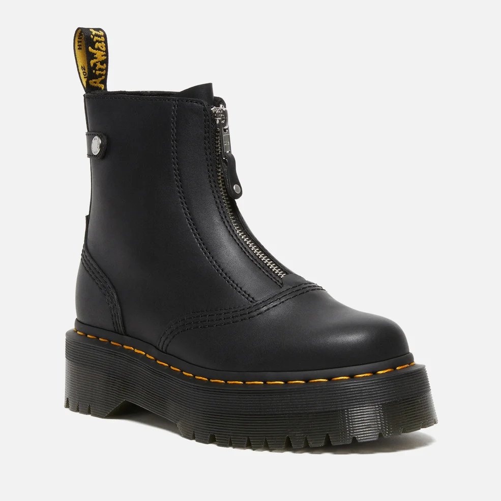 Dr. Martens Jetta Zip Front Leather Boots - UK 4 Image 1