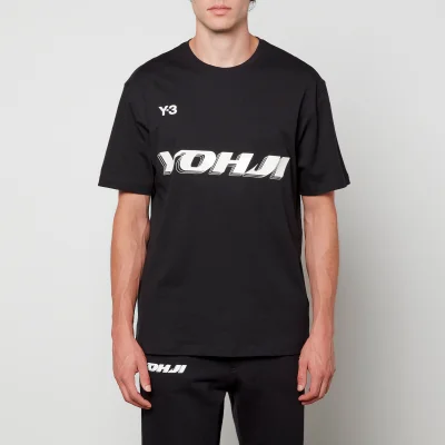 Y-3 Graphic Logo Stretch Cotton-Jersey T-Shirt