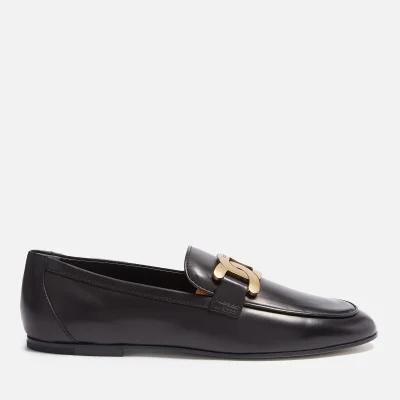Tod's Chain Ring Leather Loafers
