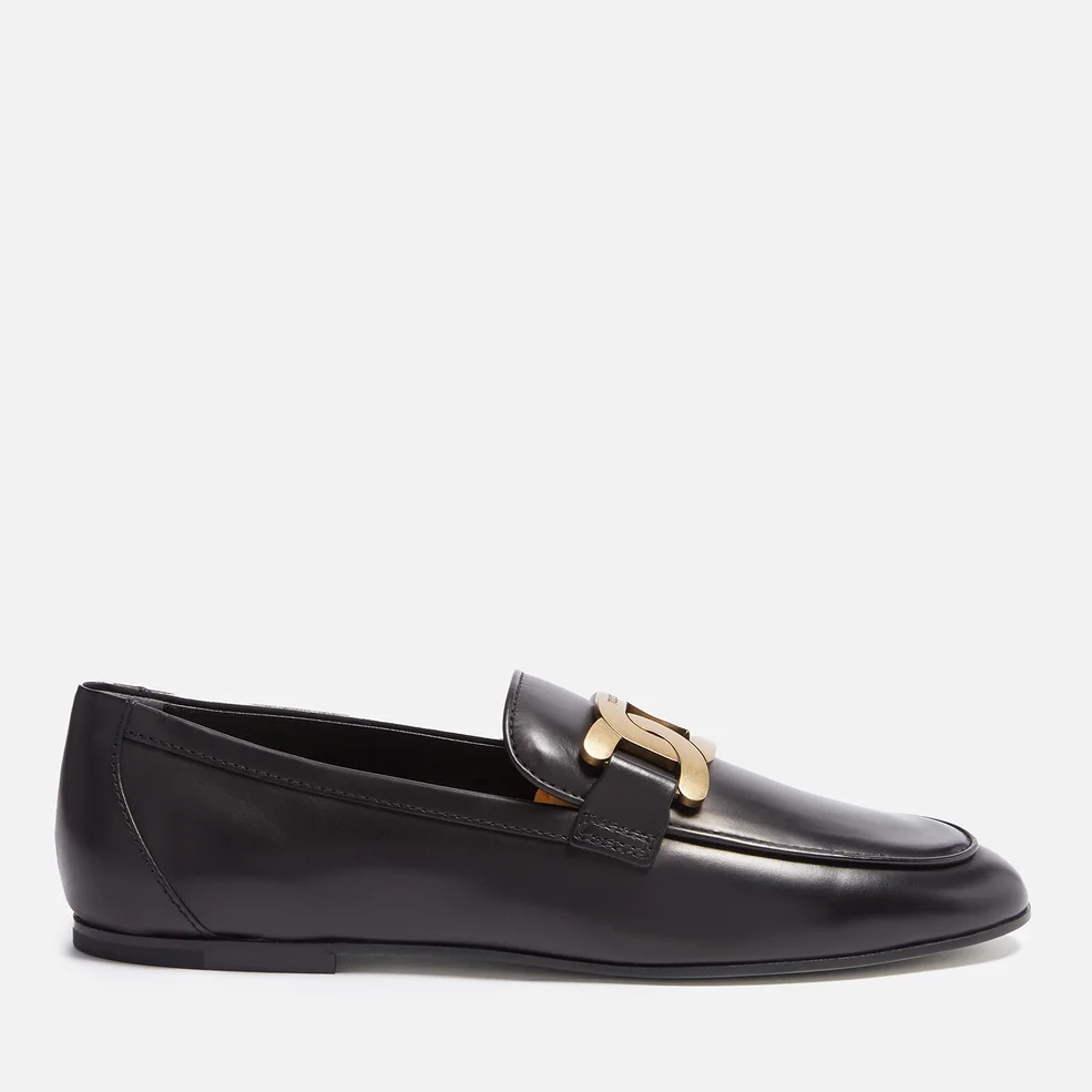 Tod's Chain Ring Leather Loafers Image 1